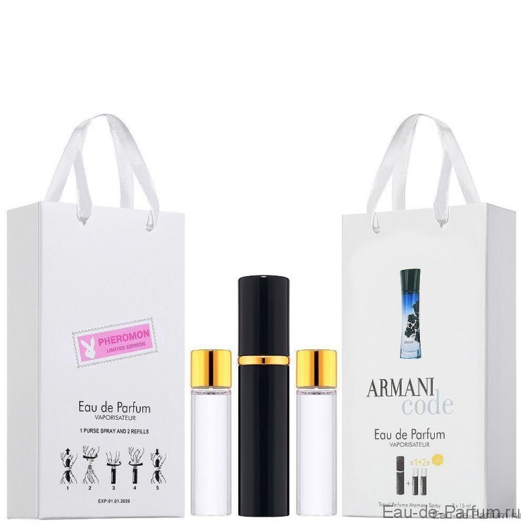 Armani Code Parfum Духи С Феромонами 3*15 + 2 запаски, общий объем 45 мл
