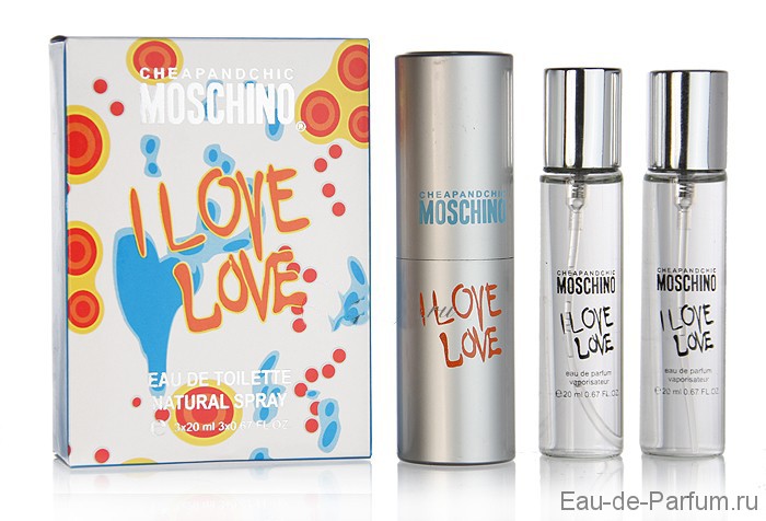 Moschino "I Love Love" Twist & Spray 3х20ml women