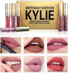 Набор матовых жидких губных помад Kylie Birthday Edition 6 оттенков