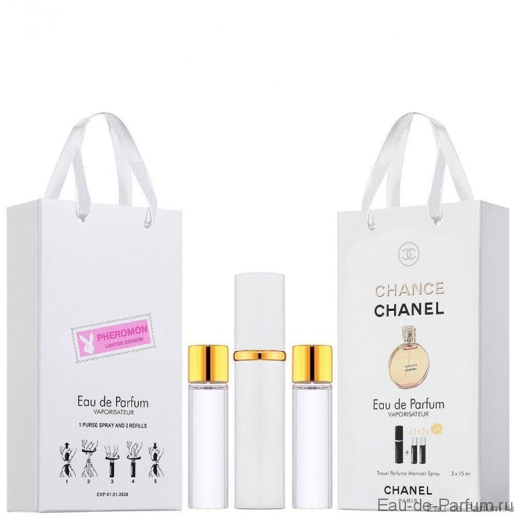 Chanel Chance Parfum Духи С Феромонами 3*15 + 2 запаски, общий объем 45 мл