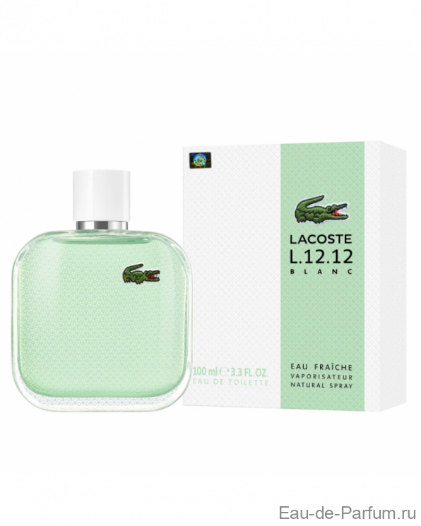 L.12.12 Blanc Eau Fraîche pour homme Lacoste 100ml ORIGINAL