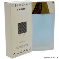 Chrome Sport MEN "Azzaro" 100ml TESTER Made in France