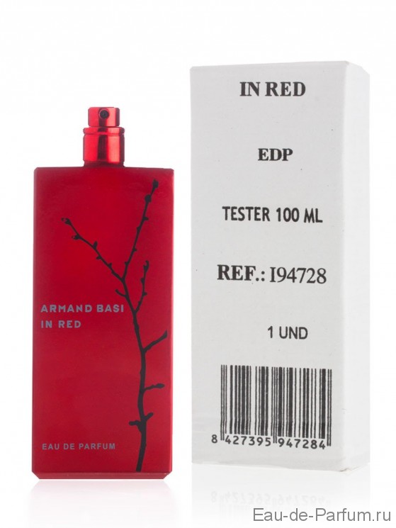 In Red eau de parfum (Armand Basi) 100ml women TESTER Made in Italy