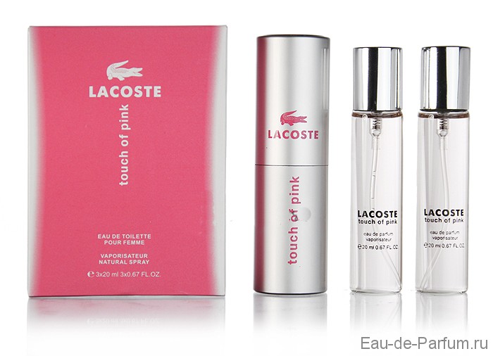 Lacoste "Touch of Pink" Twist & Spray 3х20ml women